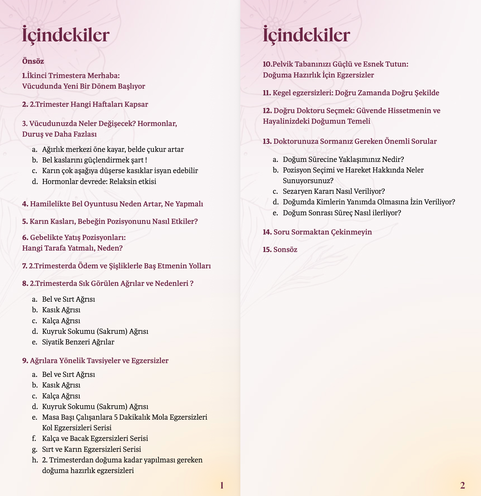 2. Trimester Rehberi: Bedeninizi Anlayın, Güvenle Hareket Edin 🌸