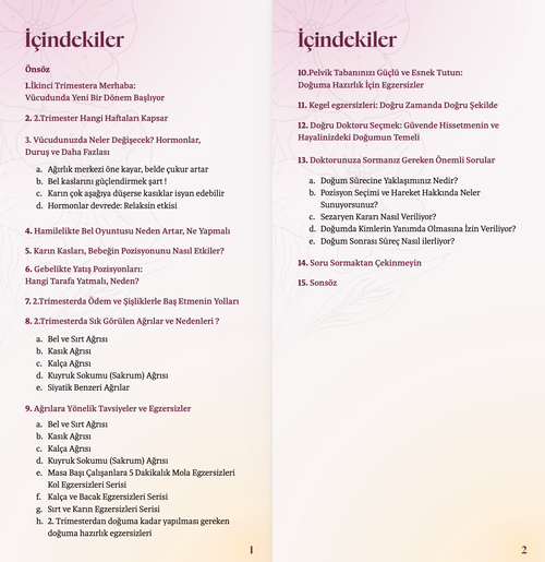 2. Trimester Rehberi: Bedeninizi Anlayın, Güvenle Hareket Edin 🌸