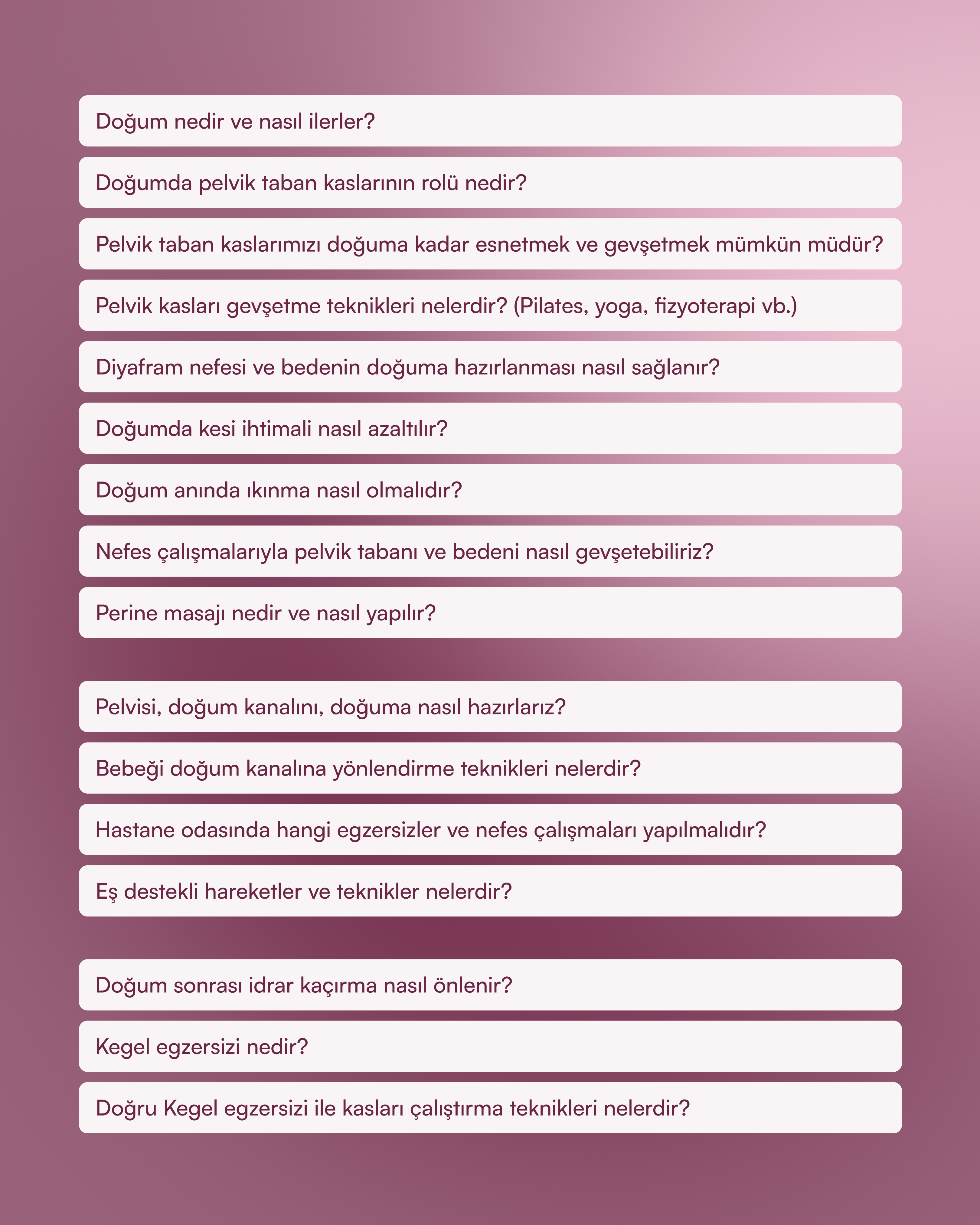 Bedenimi Doğuma Hazırlıyorum (eşli)