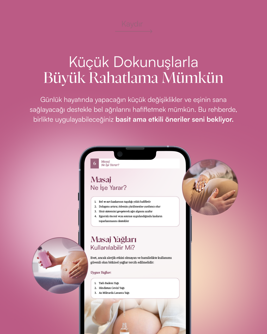Hamilelikte Bel ve Sırt Ağrılarını Rahatlatma Rehberi
