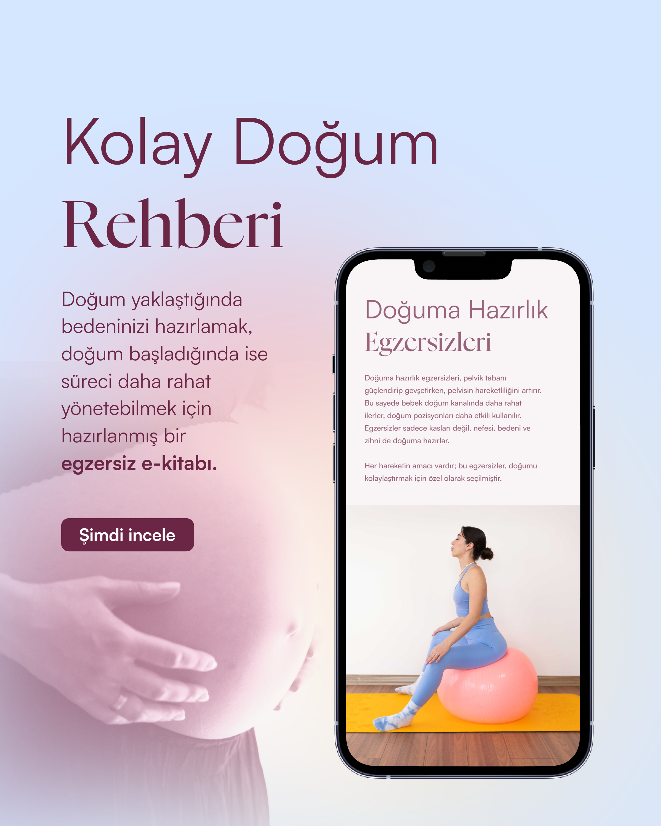 Bedeni Doğuma Hazırlama Rehberi (Partner Destekli) 🫶🏻