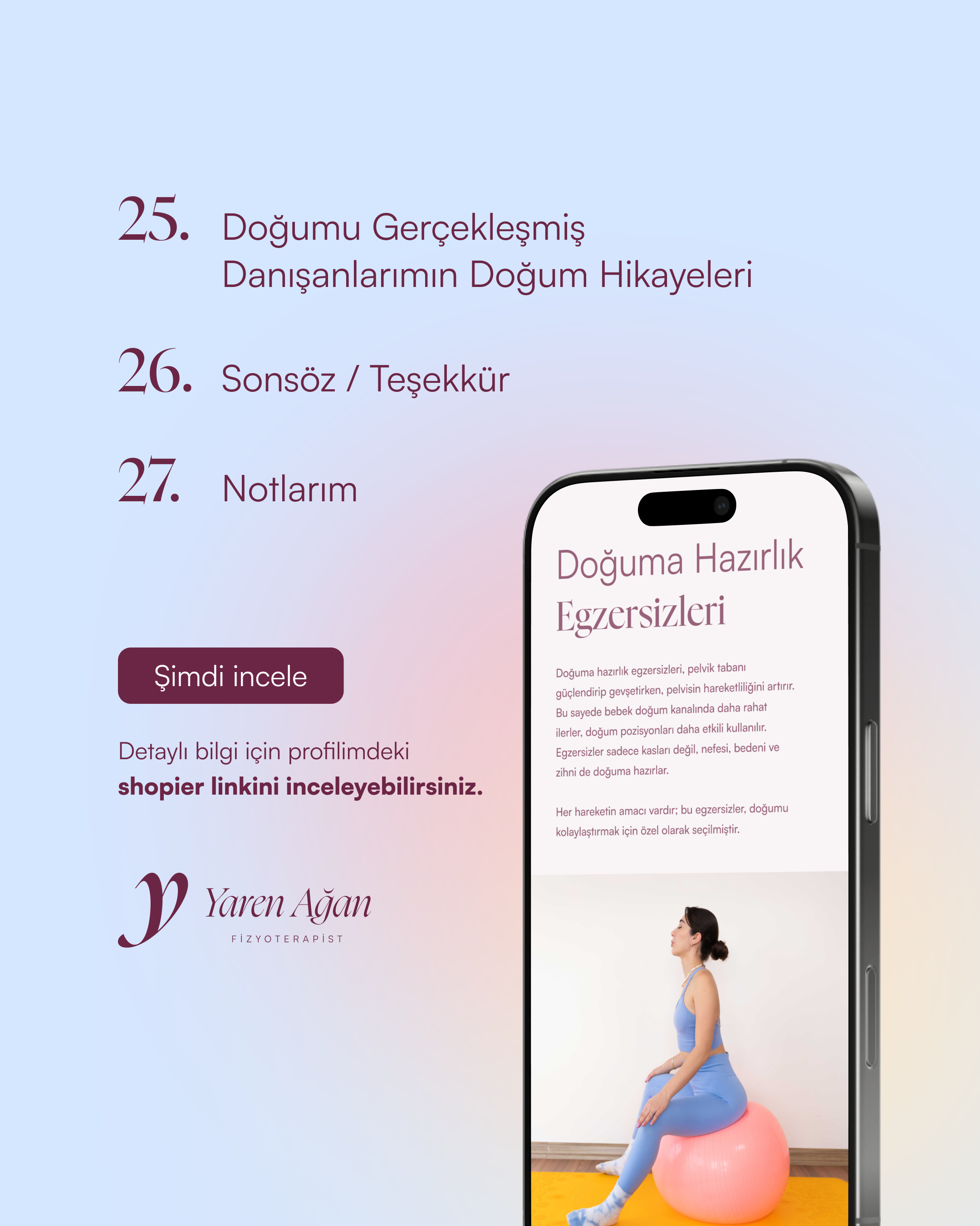 Bedeni Doğuma Hazırlama Rehberi (Partner Destekli) 🫶🏻